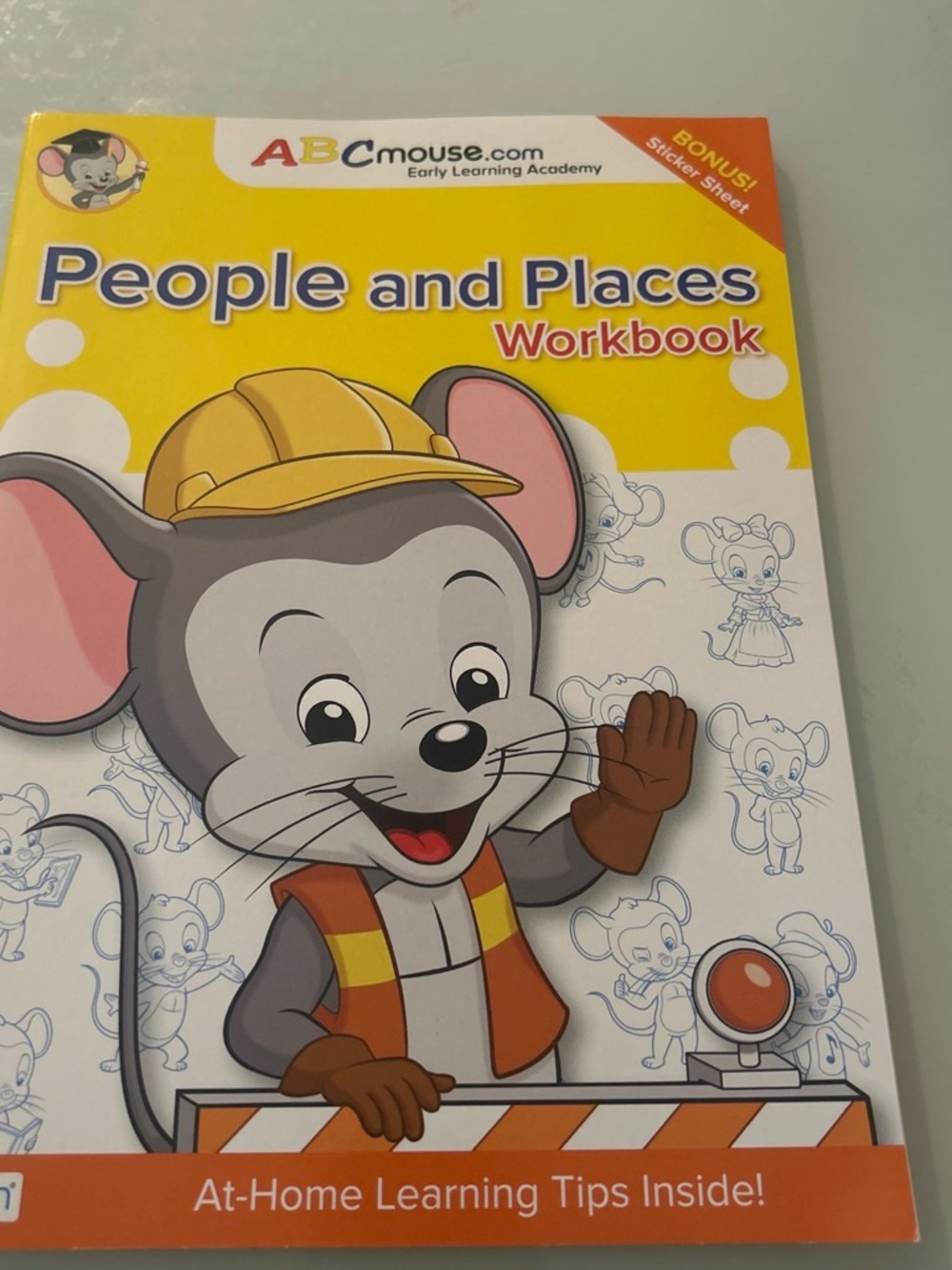 ABCmouse People and Places Workbook - Yellow/Gray
